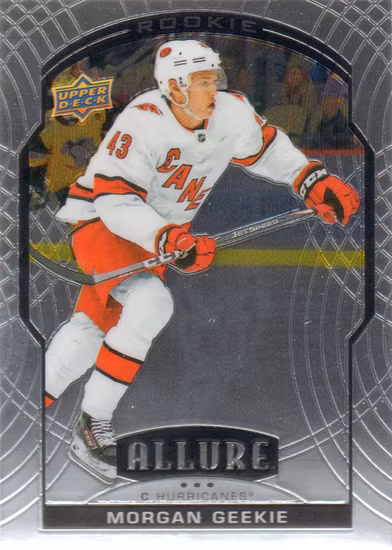 2020-21 Upper Deck Allure #74 Morgan Geekie RC (10-S3-HURRICANES)