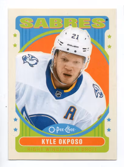 2021-22 O-Pee-Chee Retro #455 Kyle Okposo (10-S12-SABRES)