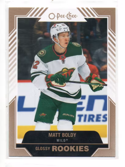 2022-23 Upper Deck O-Pee-Chee Glossy Gold #R6 Matt Boldy (50-S12-NHLWILD)