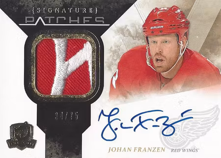 2010-11 The Cup Signature Patches #SPJF Johan Franzen (600-S15-REDWINGS)