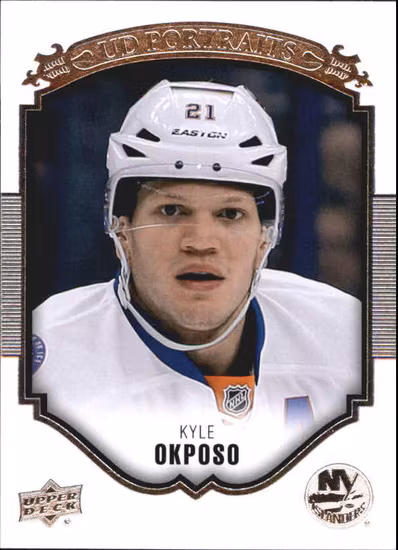 2015-16 Upper Deck UD Portraits #P26 Kyle Okposo (10-T4-ISLANDERS)