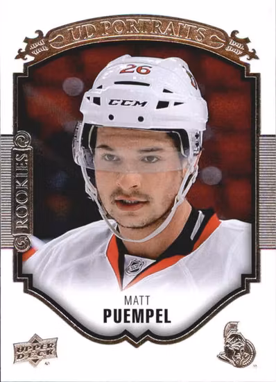 2015-16 Upper Deck UD Portraits #P60 Matt Puempel (10-T4-SENATORS)