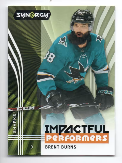 2019-20 Synergy Impactful Performers #IP14 Brent Burns (10-T1-SHARKS)