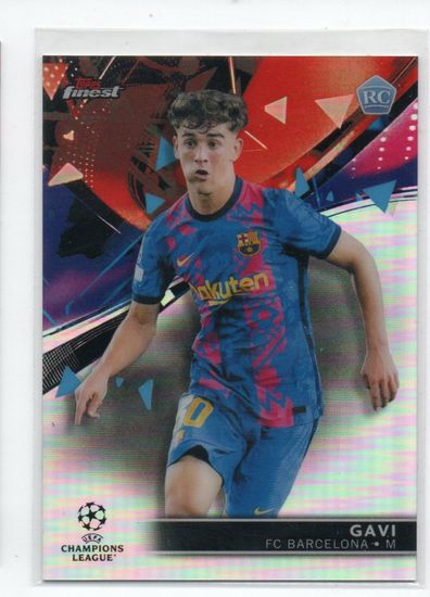 2021-22 Finest UEFA Champions League Refractors #51 Gavi (40-S13-BARCELONA)