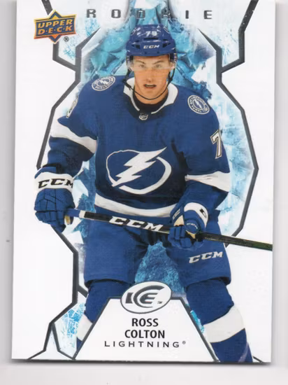 2021-22 Upper Deck Ice #147 Ross Colton RC (20-T10-LIGHTNING)