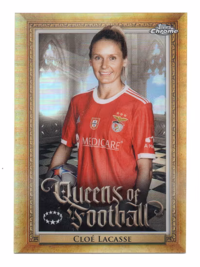 2022-23 Topps Chrome UEFA Women's Champions League Queens of Football #Q8 Cloe Lacasse (20-T3-BENFICA)