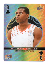 2022 Upper Deck Goodwin Champions Playing Cards #8C Michael Foster (10-T7-OTHER)