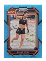 2023 Panini Prizm UFC Prizms Blue Wave #198 Zhang Weili (40-C9-UFC)