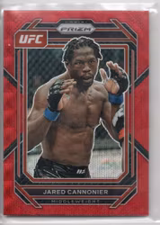 2023 Panini Prizm UFC Prizms Red #129 Jared Cannonier (20-C9-UFC)