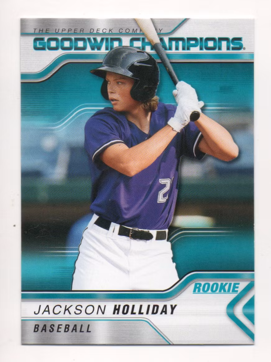 2023 Upper Deck Goodwin Champions Turquoise #23 Jackson Holliday (25-S14-MLBORIOLES)