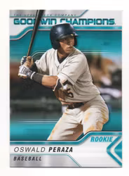 2023 Upper Deck Goodwin Champions Turquoise #51 Oswald Peraza (12-S14-MLBYANKEES)