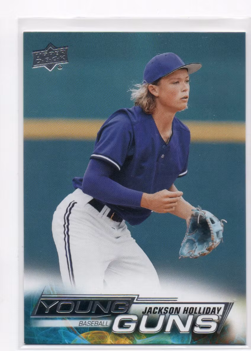 2023 Upper Deck Goodwin Champions Upper Deck Young Guns #YG6 Jackson Holliday (40-T3-MLB)