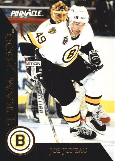 1992-93 Pinnacle Team 2000 #19 Joe Juneau (10-T13-BRUINS)