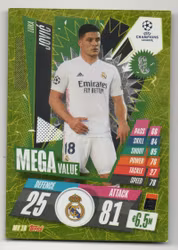 2020-21 Topps Match Attax UCL Extra Mega Value #MV10 Luka Jovic (10-T11-REALMADRID)