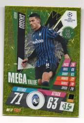 2020-21 Topps Match Attax UCL Extra Mega Value #MV17 Robin Gosens (10-T11-ATALANTA)