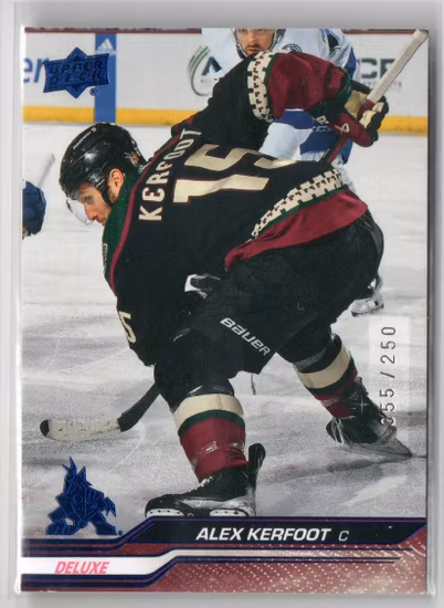 2023-24 Upper Deck Deluxe #509 Alex Kerfoot (20-T11-COYOTES)