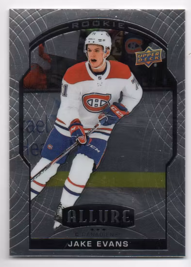 2020-21 Upper Deck Allure #76 Jake Evans RC (10-T13-CANADIENS)
