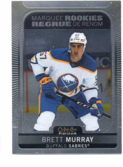 2021-22 O-Pee-Chee Platinum #249 Brett Murray RC (10-T13-SABRES)