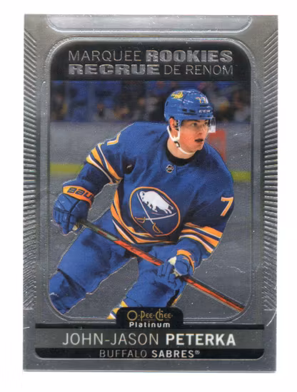 2021-22 O-Pee-Chee Platinum #299 John-Jason Peterka RC (20-T12-SABRES)
