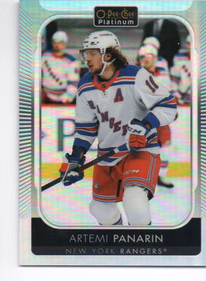 2021-22 O-Pee-Chee Platinum Rainbow #2 Artemi Panarin (10-T13-RANGERS)