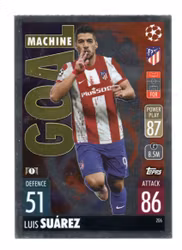2021-22 Topps Match Attax UEFA Champions League #206 Luis Suarez (10-T11-ATLETICOMADRID)