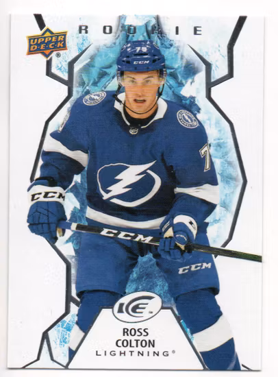 2021-22 Upper Deck Ice #147 Ross Colton RC (20-T14-LIGHTNING)