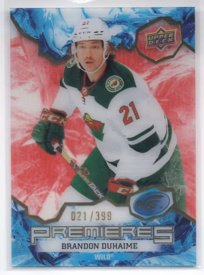 2021-22 Upper Deck Ice Red #202 Brandon Duhaime (40-T13-NHLWILD)