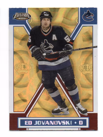 2002-03 Pacific Exclusive Gold #167 Ed Jovanovski (10-U1-CANUCKS)