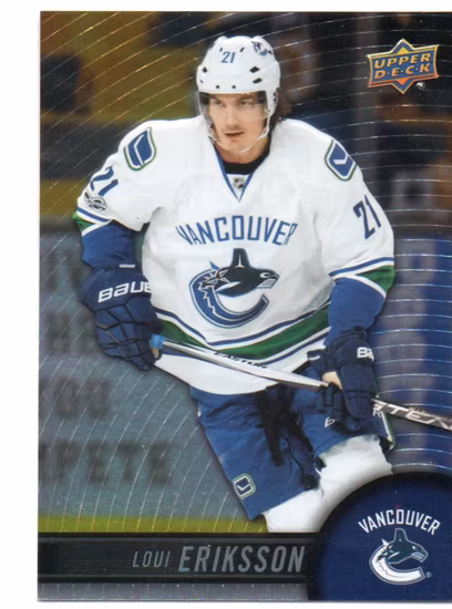 2017-18 Upper Deck Tim Hortons #59 Loui Eriksson (5-U1-CANUCKS)