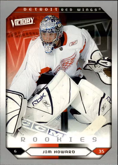 2005-06 Upper Deck Victory #290 Jim Howard RC (20-X295-RED WINGS)