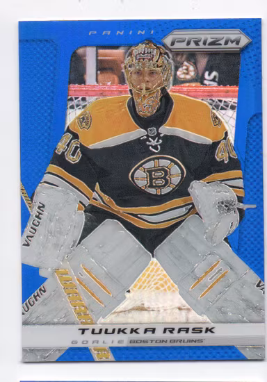 2013-14 Panini Prizm Prizms Blue #4 Tuukka Rask (30-U8-BRUINS)