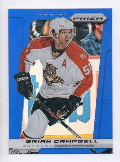 2013-14 Panini Prizm Prizms Blue #36 Brian Campbell (15-U8-NHLPANTHERS)