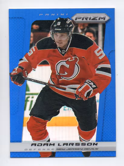 2013-14 Panini Prizm Prizms Blue #52 Adam Larsson (25-U8-DEVILS)