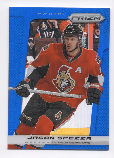 2013-14 Panini Prizm Prizms Blue #72 Jason Spezza (25-U8-SENATORS)