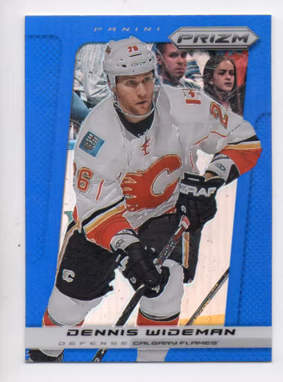 2013-14 Panini Prizm Prizms Blue #119 Dennis Wideman (15-U8-FLAMES)