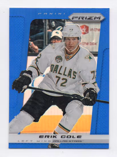 2013-14 Panini Prizm Prizms Blue #136 Erik Cole (15-U8-NHLSTARS)
