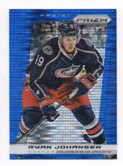 2013-14 Panini Prizm Prizms Blue Pulsar #25 Ryan Johansen (15-U9-BLUEJACKETS)