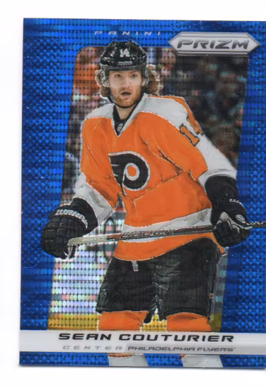 2013-14 Panini Prizm Prizms Blue Pulsar #81 Sean Couturier (20-U7-FLYERS)
