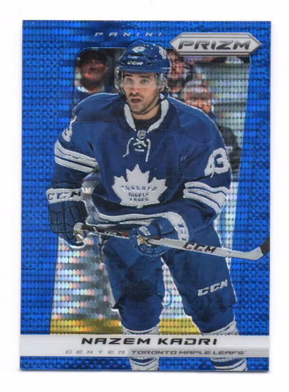 2013-14 Panini Prizm Prizms Blue Pulsar #100 Nazem Kadri (25-U7-MAPLELEAFS)