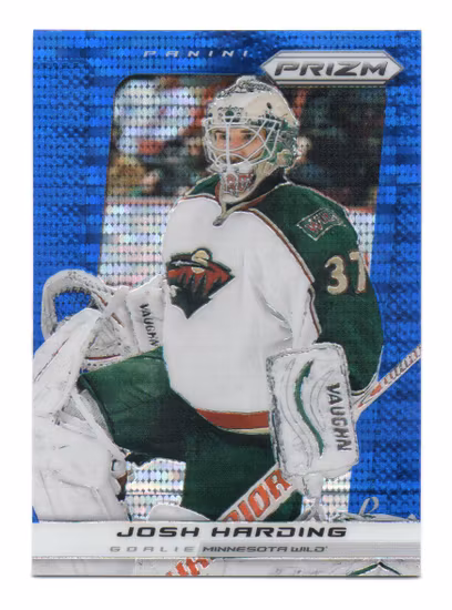 2013-14 Panini Prizm Prizms Blue Pulsar #161 Josh Harding (20-U9-NHLWILD)