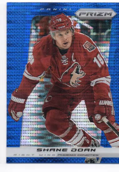 2013-14 Panini Prizm Prizms Blue Pulsar #168 Shane Doan (15-U7-COYOTES)