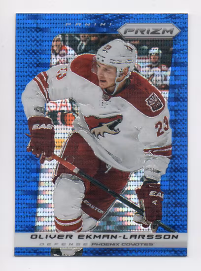 2013-14 Panini Prizm Prizms Blue Pulsar #170 Oliver Ekman-Larsson (30-U9-COYOTES)