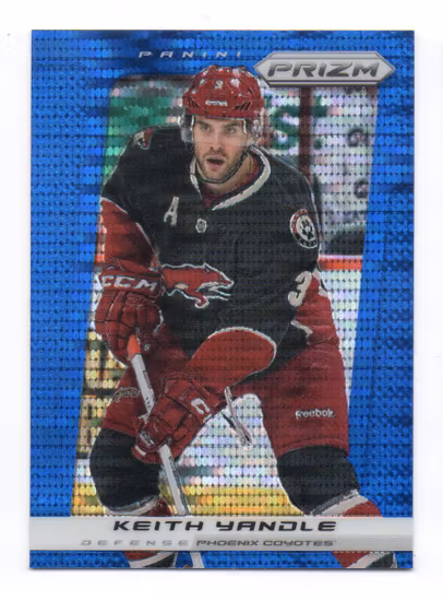 2013-14 Panini Prizm Prizms Blue Pulsar #172 Keith Yandle (12-U7-COYOTES)