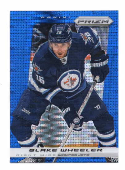 2013-14 Panini Prizm Prizms Blue Pulsar #199 Blake Wheeler (20-U7-NHLJETS)