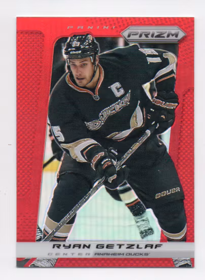 2013-14 Panini Prizm Prizms Red #111 Ryan Getzlaf (25-U8-DUCKS)