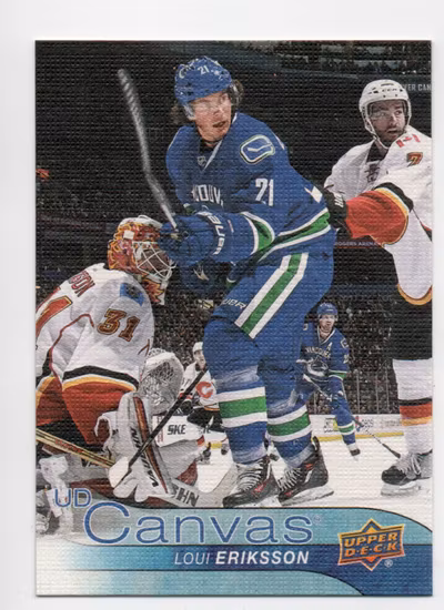 2016-17 Upper Deck Canvas #C199 Loui Eriksson (10-U6-CANUCKS)