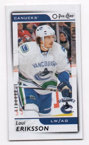 2017-18 O-Pee-Chee Mini #M23 Loui Eriksson (10-U5-CANUCKS)