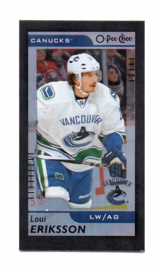 2017-18 O-Pee-Chee Mini Black #M23 Loui Eriksson (15-U4-CANUCKS)
