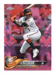 2018 Topps Chrome Pink Refractors #3 Tim Beckham (15-U4-MLBORIOLES)