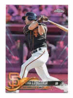 2018 Topps Chrome Pink Refractors #95 Evan Longoria (15-U4-MLBGIANTS)